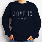 Load image into Gallery viewer, Christmas Jumper, Joyeux Noel Sweatshirt, Oversized Sweatshirt,

